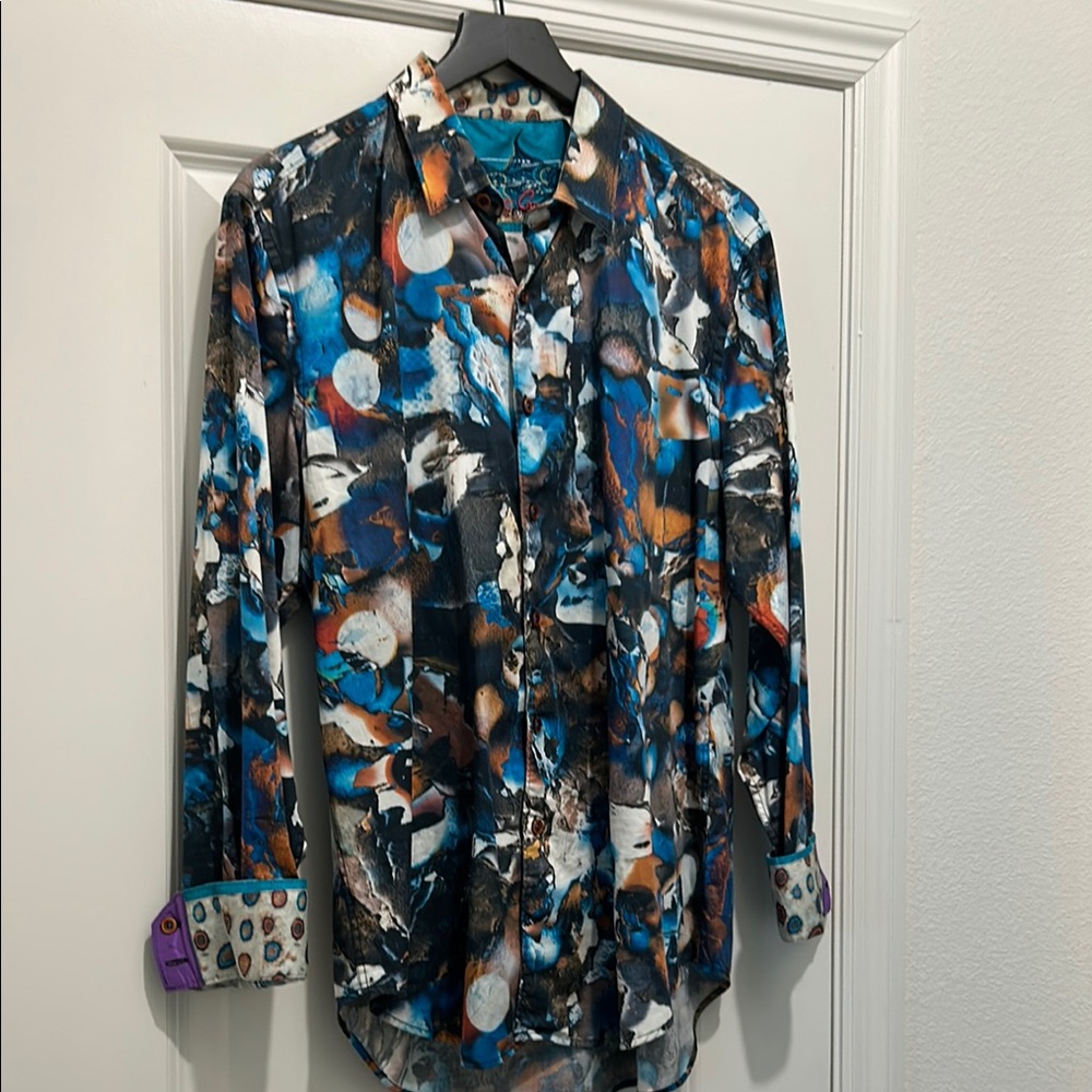 Robert Graham Colorful Abstract Button-Up Shirt